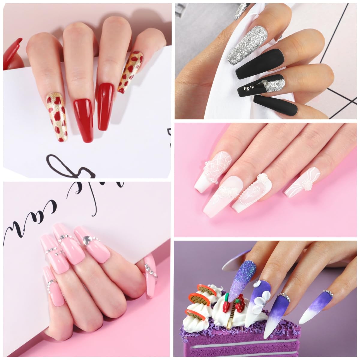 Acrylic Nail Kit with Drill and Nail Lamp for Beginners N2125