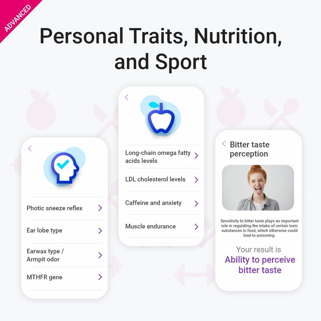 tellmeGen Advanced DNA Test with 400+ Health, Ancestry & Traits Reports Z461