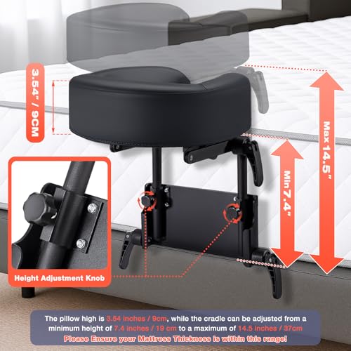 Universal Mattress Top Massage Kit with Adjustable Headrest and Memory Foam Face Cushion - Blue R95675