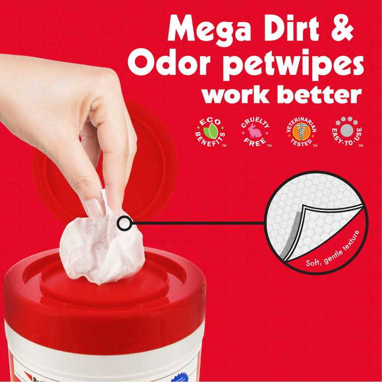 Petkin Petwipes Antibacterial Dog & Cat Wipes K425321