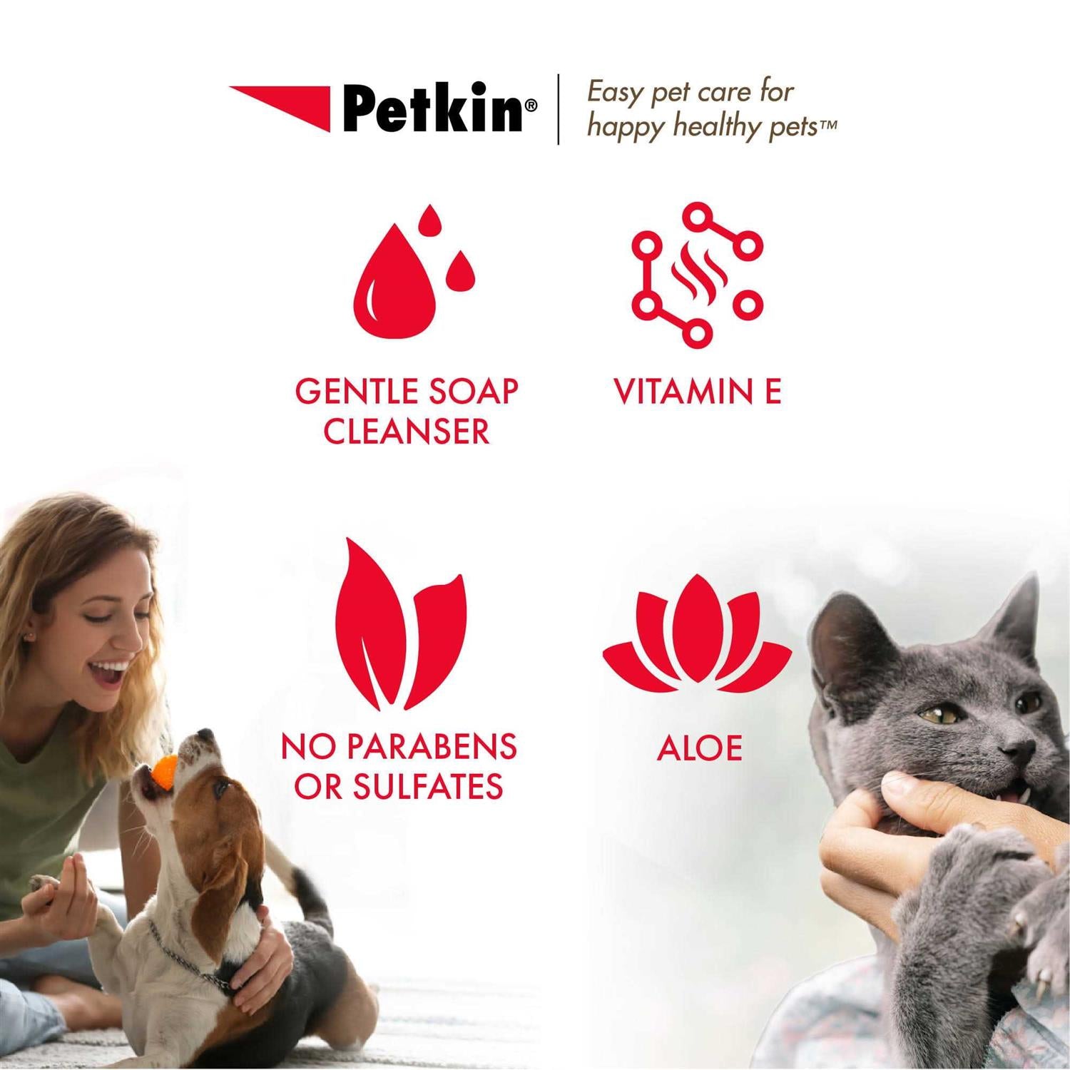 Petkin Petwipes Antibacterial Dog & Cat Wipes K425321