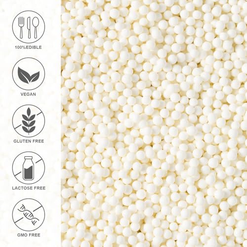 Christmas Sprinkles Bulk 1 lb - Red White Green Round Baking Toppings O347849