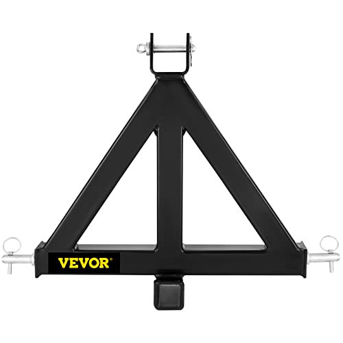 Happybuy Heavy Duty 3 Point 2 Inch Steel Drawbar Tractor Trailer Hitch B2720