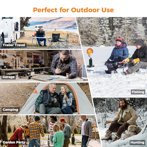 CAMPLUX Portable Propane Heater, 15,000 BTU Outdoor Gas Heater E9748
