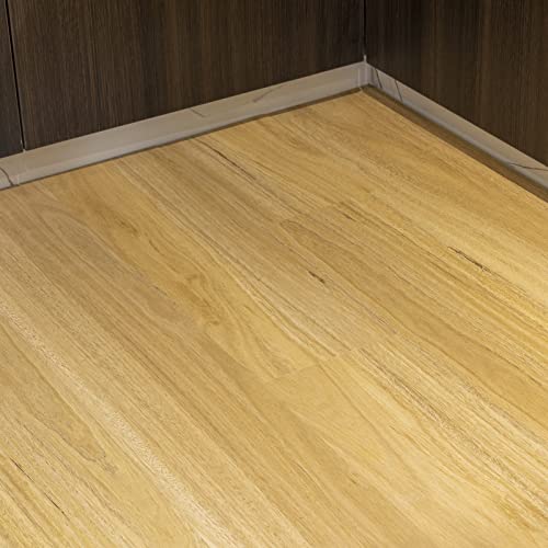 Self Adhesive Vinyl Flooring Planks Wood Effect Waterproof Grey 36pcs U963416