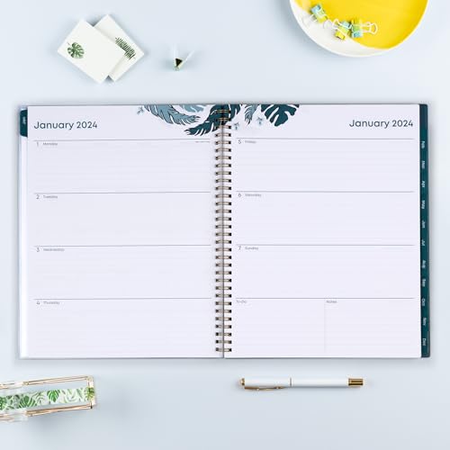 Blue Sky 2024 Weekly and Monthly Planner, 8.5" x 11", Wirebound I56746