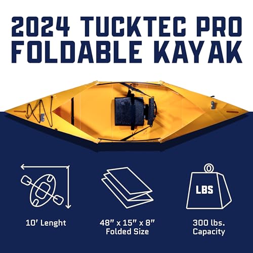Tucktec 10' PRO Foldable Kayak for Adults, Made in USA V395460