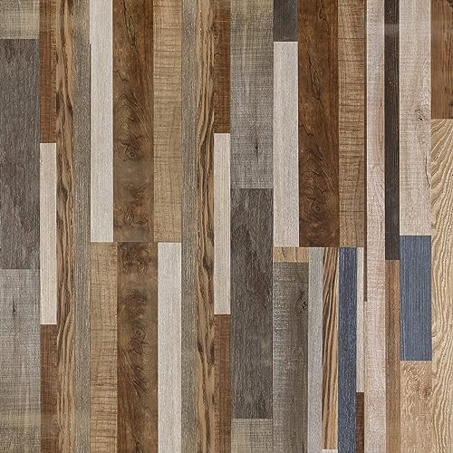 Self Adhesive Vinyl Flooring Planks Wood Effect Waterproof Grey 36pcs U963416