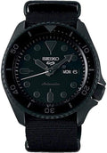 Seiko 5 Sports SKX Street Style Automatic Mechanical Wristwatch, Limited Distribution Model, Men's, Seiko Five Sports SRPD79, All Black, Black