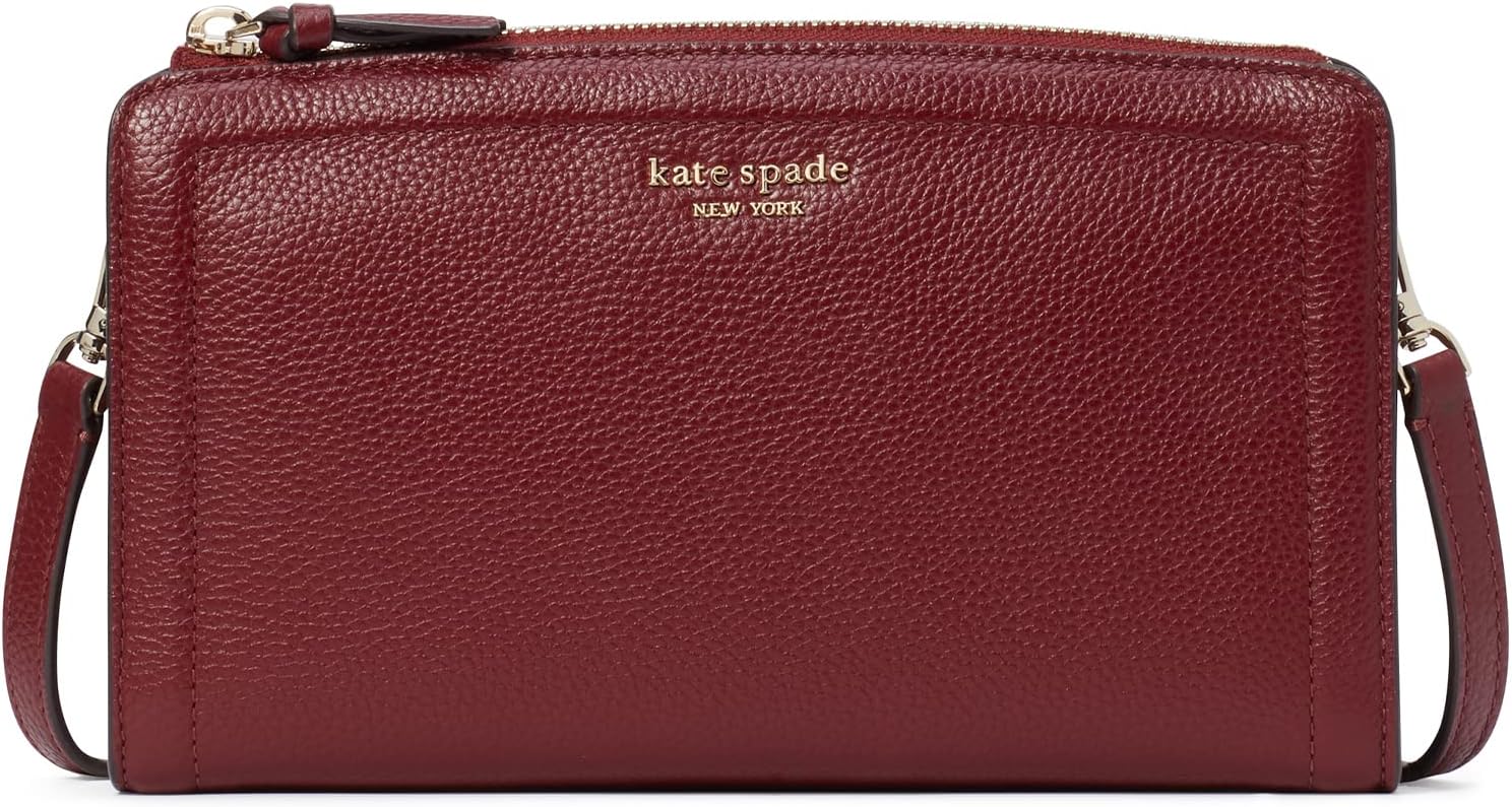 Kate Spade New York Knott Pebbled Leather Small Crossbody Autumnal Red One Size