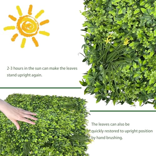Artificial Ivy Privacy Fence Wall Screen 40x120 in UV-Anti Faux Greenery Backdrop U1001