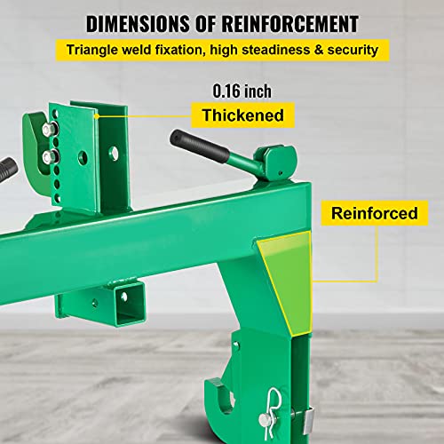 VEVOR 3-Point Quick Hitch, 3000 LBS Lifting Capacity, Category 1 & 2 Tractor X69507