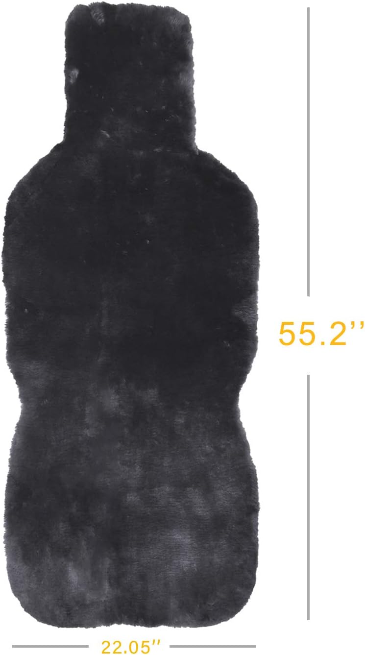 Genuine Australian Sheepskin Seat Cover Universal Fit Charcoal O302462