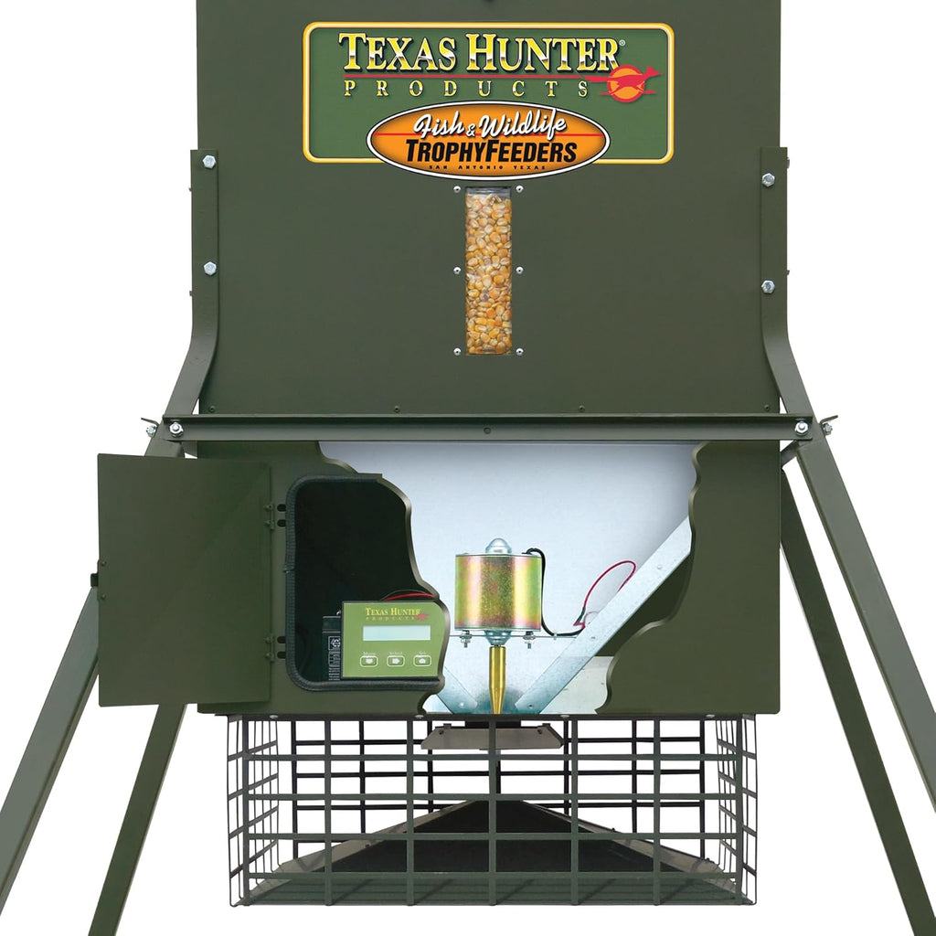 Texas Hunter Wildlife & Deer Feeder TF650L8 with 8-Foot Extension Legs E46965