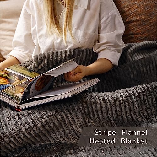 Heated Blanket Full Size with Dual Controller, Beige M973