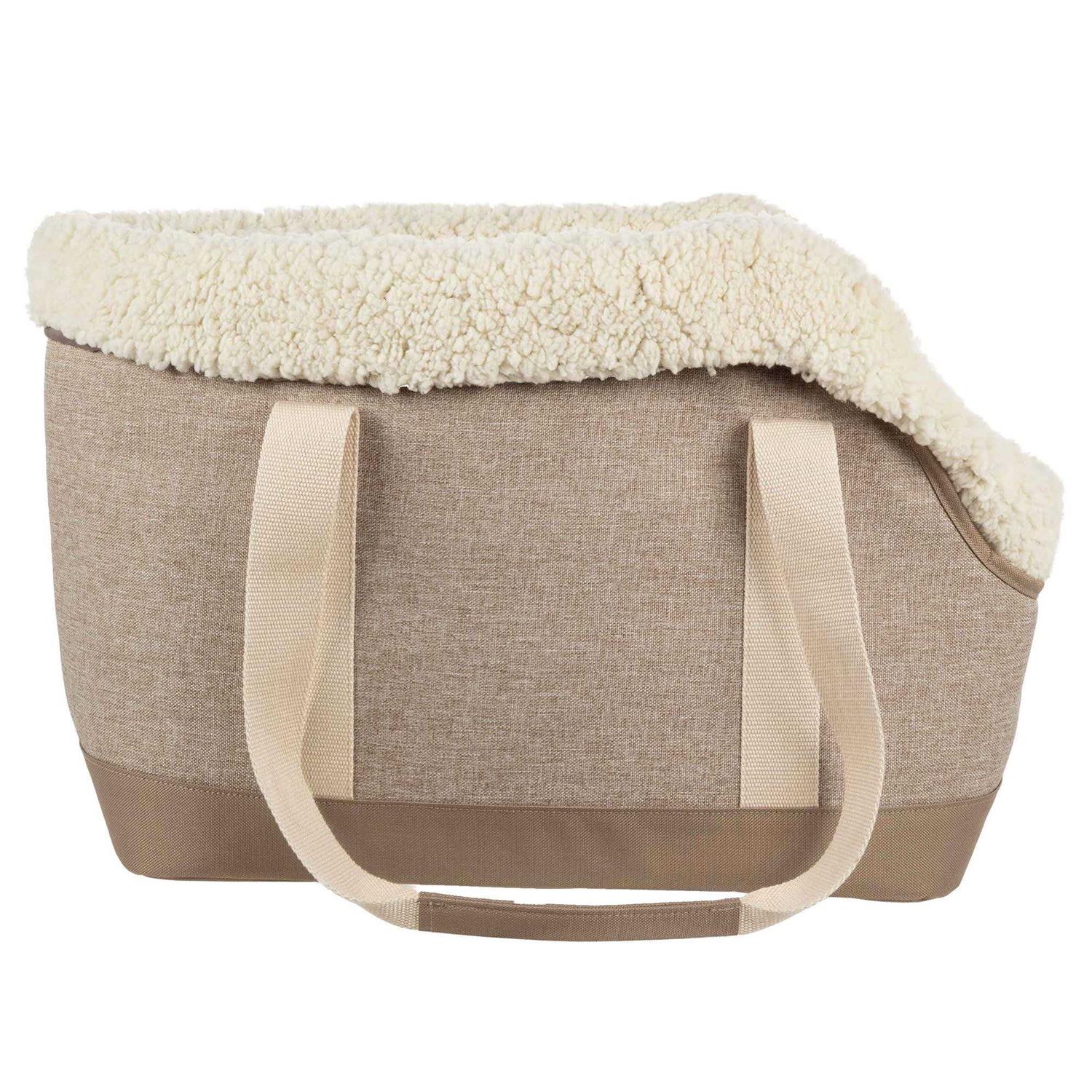 Sherpa Tan Luxe Tote Fashionable Pet Carrier B1964