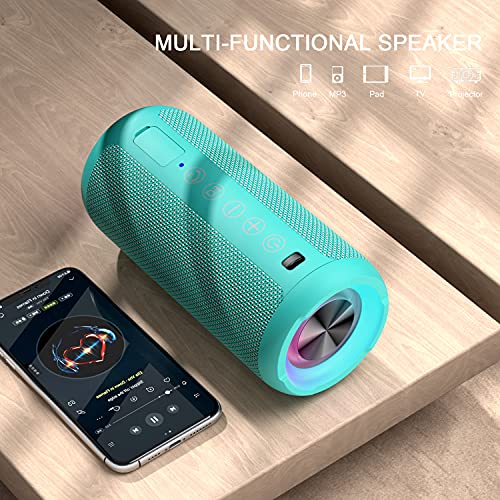 Ortizan Portable Bluetooth Speaker IPX7 Waterproof 24W Loud Sound, Black J77282