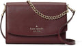Kate Spade New York Carson Leather Convertible Crossbody Shoulder Bag Handbag, Cherrywood