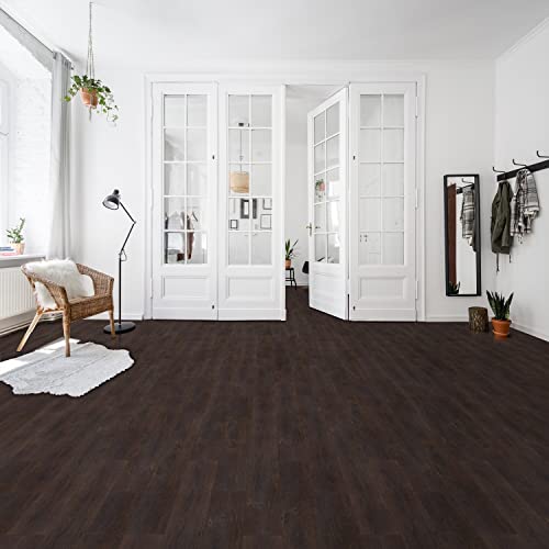 Achim Home Decor Nexus Planks Peel and Stick Vinyl Floor Tile, Hickory, 10-Pack E9163