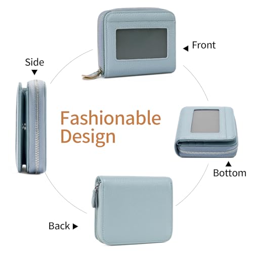 Small RFID Blocking Wallet for Women with 8 Card Slots P39156