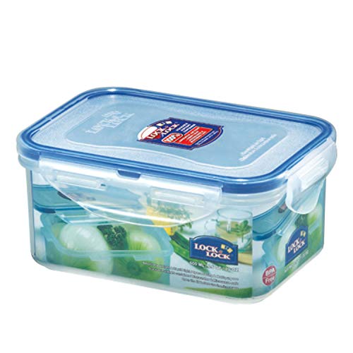 LOCK & LOCK Easy Essentials Food Storage Container Set, 4-Piece, Clear L75557