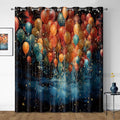 Boho Floral Blackout Curtains for Bedroom Living Room Bohemian Decor Colorful Grommet Shading Window Drapes 2 Panel Set 52" x 84"