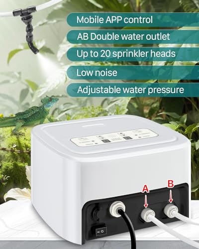 Reptile Mister Automatic, Quiet Misting System with Timer, Terrarium Humidifier Y85634