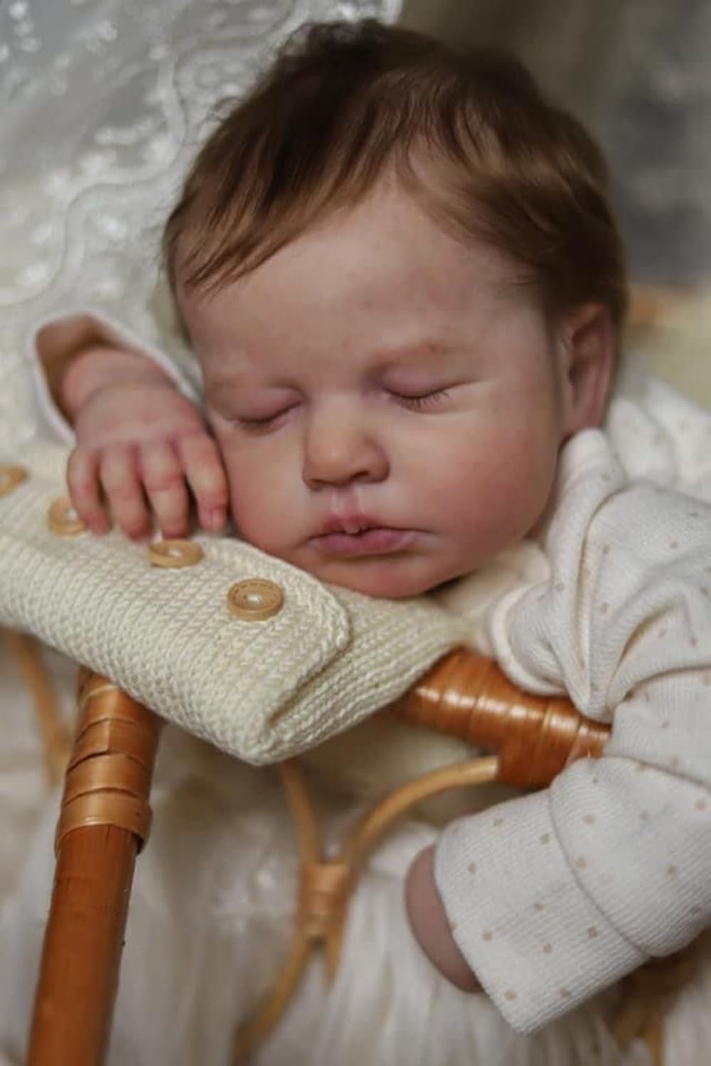 Anano Reborn Newborn Baby Girl Doll Full Body Silicone 20 Inch Realistic Sleeping H91881