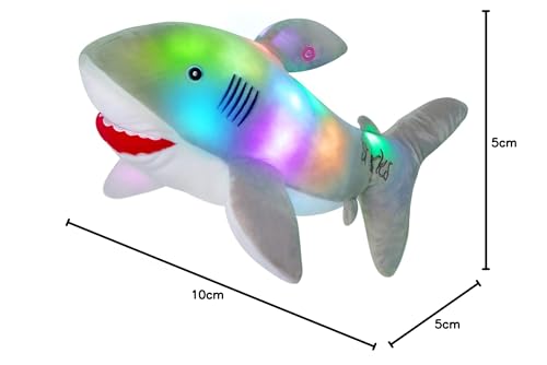 BSTAOFY 20'' Light Up Shark Stuffed Animal Glow Plush Toy I17161