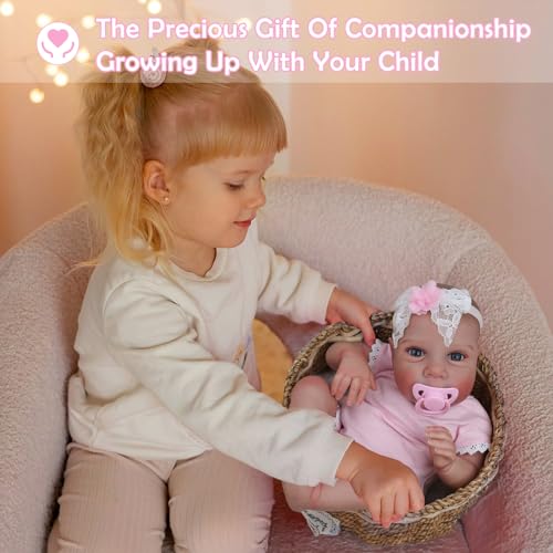 CHAREX 18 Inch Lifelike Reborn Baby Boy Doll with Weighted Soft Body M541