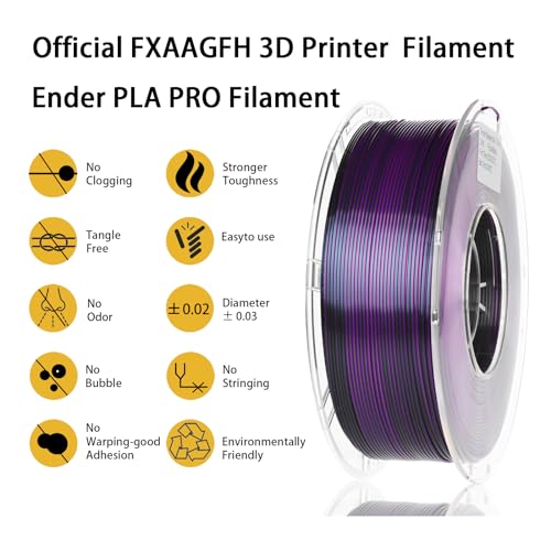 Rainbow 3D PLA Printer Filament 1.75mm Matte, 1kg P386477