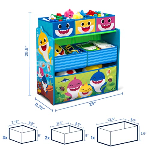 Delta Children 6 Bin Toy Storage Organizer, Disney Princess G9256
