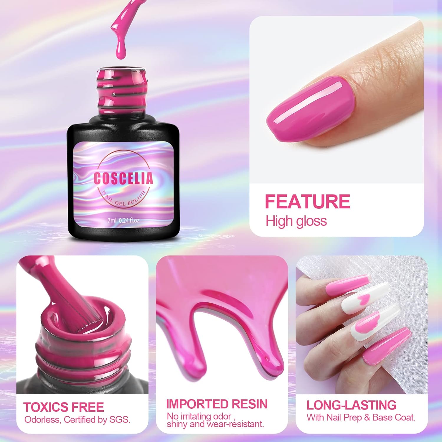 Gel Nail Polish Kit with UV Light and Drill Starter Set for Women S4212