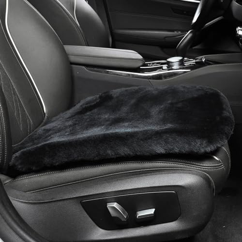 Genuine Sheepskin Car Seat Cushion Natural Fur Cover for Car Truck SUV I40727