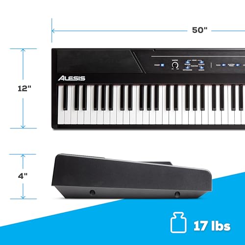 Alesis Recital 88 Key Digital Piano Keyboard with Semi Weighted Keys Q3138