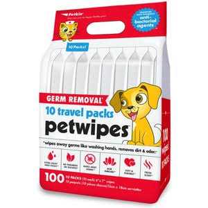 Petkin Petwipes Antibacterial Dog & Cat Wipes K425321