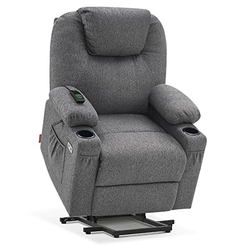 MCombo Small Power Lift Recliner Chair for Elderly with Heat and Massage, USB & Type C Ports J262