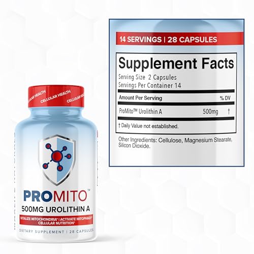ProMito Urolithin A Supplement 500mg, 28 Capsules S174