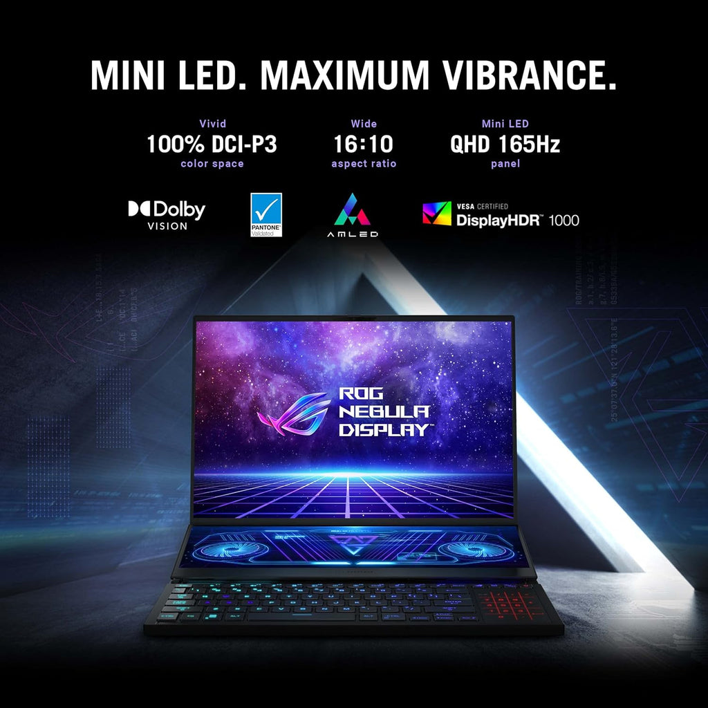 ASUS ROG Zephyrus Duo 16 (2022) Gaming Laptop, 16” 165Hz Display, RTX 3070 Ti, 32GB RAM, 1TB SSD, Renewed A4424