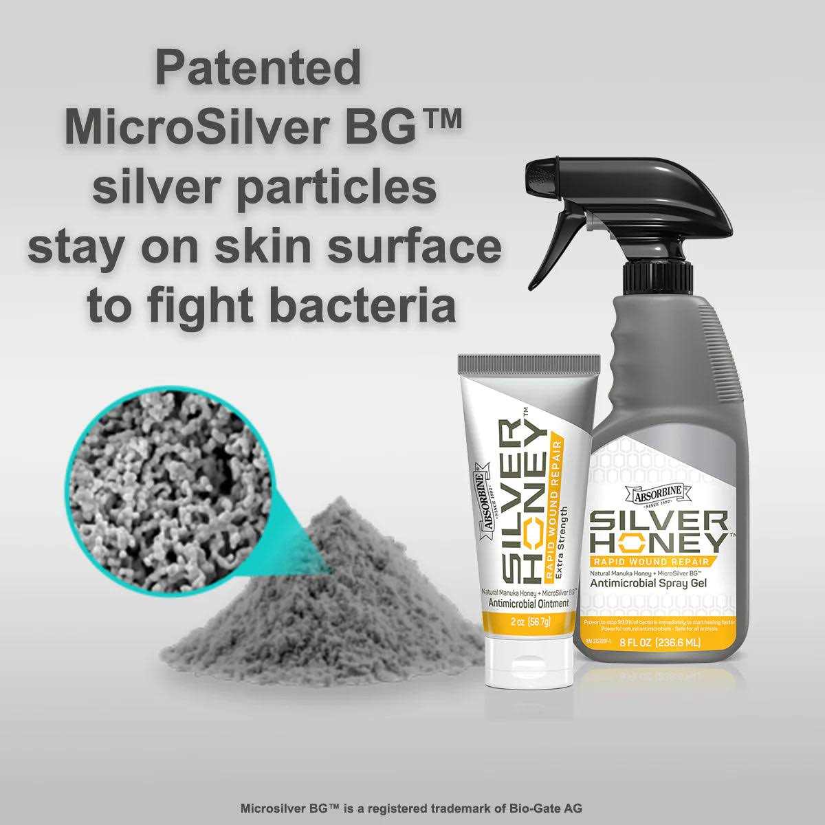 Silver Honey Hot Spot Wound Care Spray Gel for Pets J766