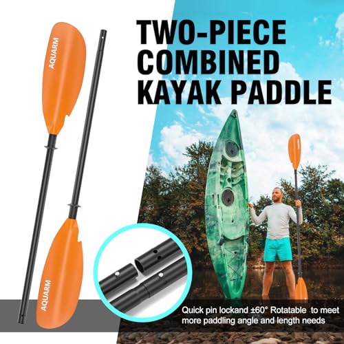 Kayak Paddle 231cm Aluminum Shaft with Fiberglass Blade B36756