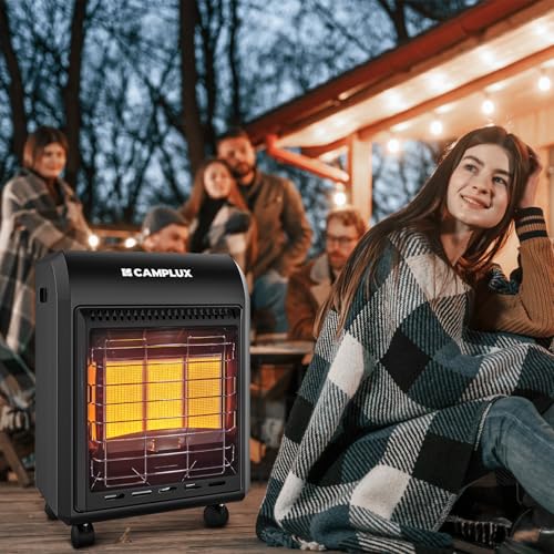 CAMPLUX Portable Propane Heater, 15,000 BTU Outdoor Gas Heater E9748