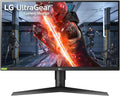 LG 27” 27GN75B-B HDR10 IPS FHD 1ms Ultragear™ Gaming Monitor with 240Hz Refresh Rate, Adaptive-Sync (FreeSync™) Technology & is Compatible with NVIDIA G-Sync®,Black