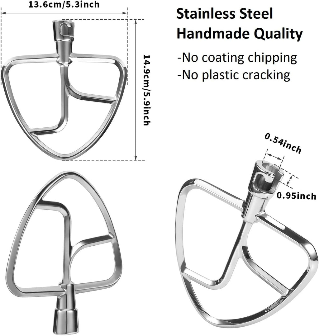 Stainless Steel Flat Beater for KitchenAid Tilt-Head Mixers W15952