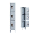 Metal Locker 1 Doors 71" Employees Locker Storage Cabinet Locker School Hospital Gym Locker Requires Assembly (Black Gray 1 Door-71)