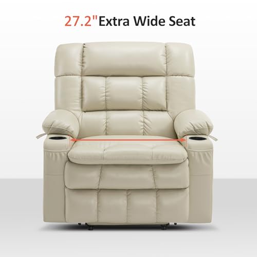 MCombo Dual Motor Power Lift Recliner Chair for Elderly with Heat and Massage, Black E570141