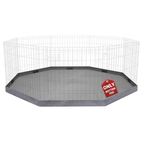PETIME Foldable Metal Dog Exercise Pen 8 Panel with Bottom Pad C444