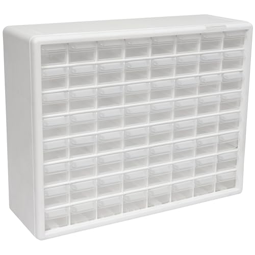 Akro-Mils 24-Drawer Plastic Storage Cabinet, Black I624065