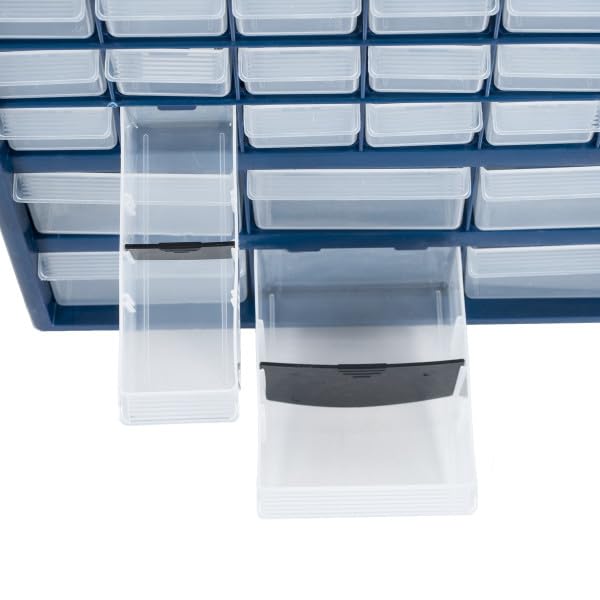 Stalwart Plastic Storage Drawers 42 Compartment Organizer for Hardware, Crafts, Tools S556