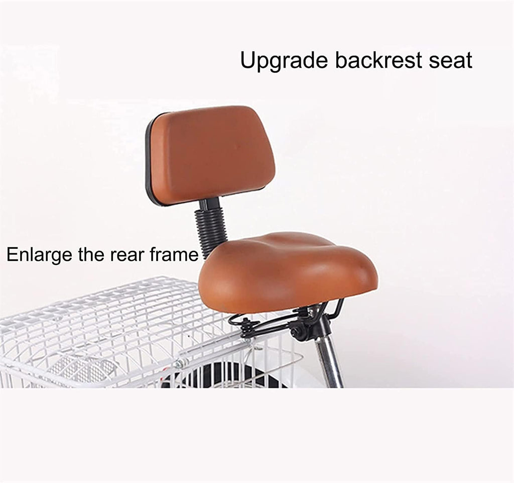Adult Tricycle 3 Wheel Bike for Seniors with Shopping Basket J640275